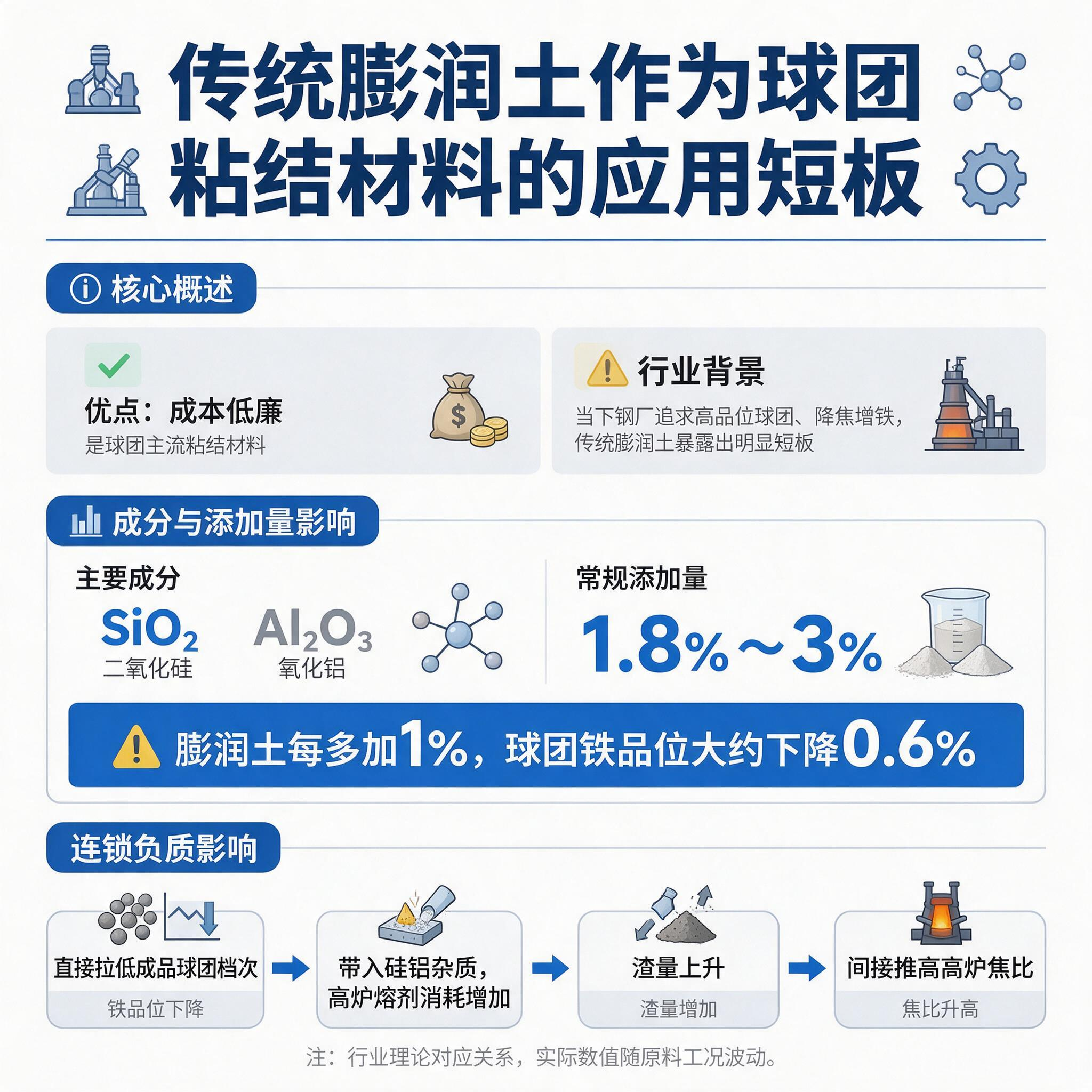 jimeng-2026-09-18-7229-扁平化矢量逻辑信息图表，钢铁球团冶金行业，简约工业商务风格，蓝灰主色调，白底，无...