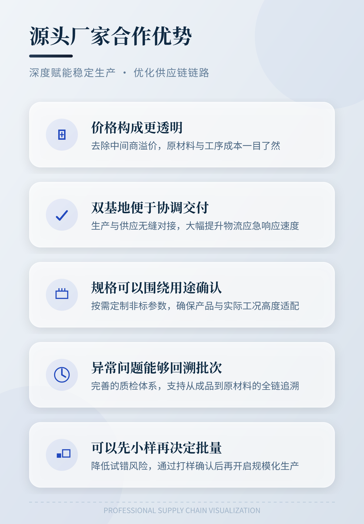 三、為什么穩(wěn)定生產(chǎn)的工廠更適合找源頭廠家？